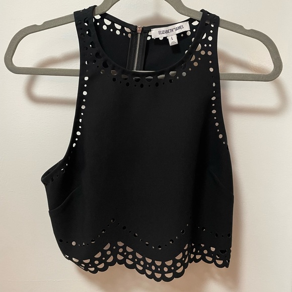 Elizabeth and James Tops - Elizabeth and James Cutout Crop Top
